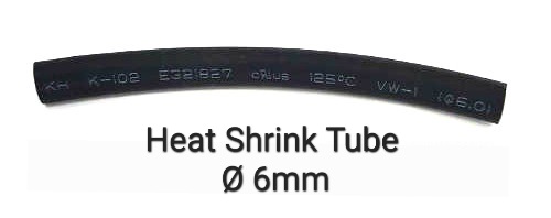 Heat Shrink Tube ø6mm 100m/roll Black